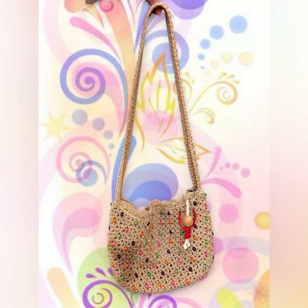 MINT the sak 25th anniv LE ‘120 hobo’ crochet beaded bag, original yarnicharm